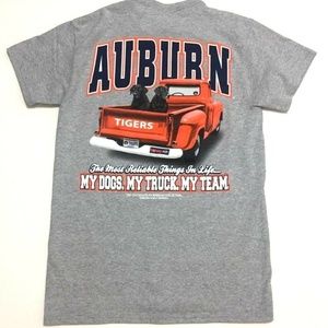 Auburn Tigers T-Shirt Grey My Dog Truck Team Tee